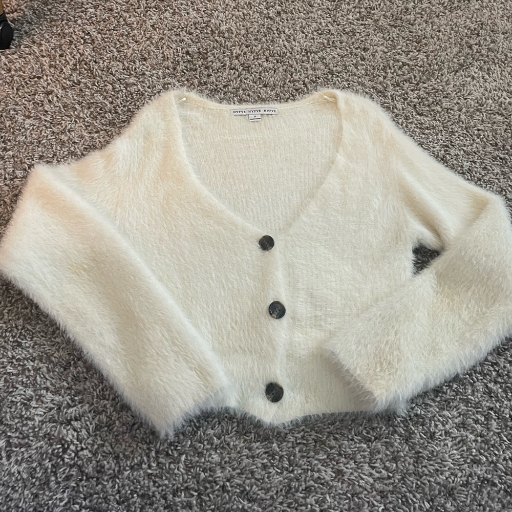 Cozy white cardigan